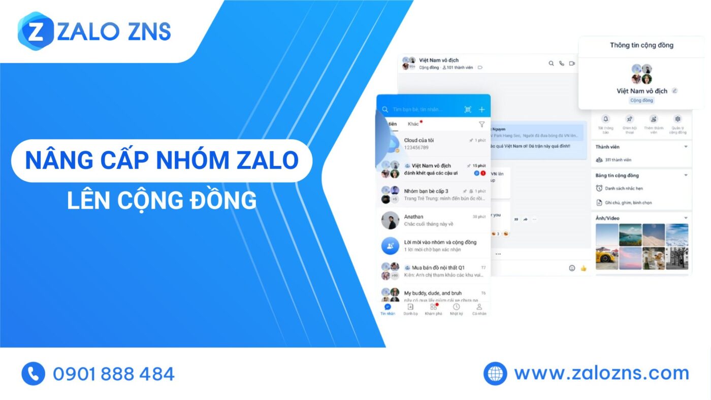 Cách nâng cấp nhóm Zalo lên cộng đồng